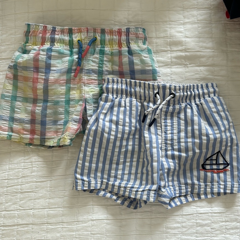 Cat and Jack Boys Swim Trunks, 2T (sold together)
